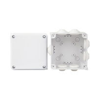 Boîtier de jonction électrique étanche en plastique ABS pour extérieur, série RA 100x100x70mm, IP65, OEM/ODM, fabrication sur mesure