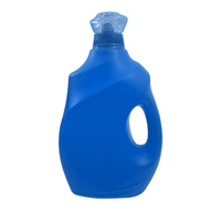 Conteneur carré pour boissons de 2L-3L, vide, en plastique HDPE, avec poignée, couleur personnalisée, bouteille d'emballage pour boissons et jus, bouchon à vis