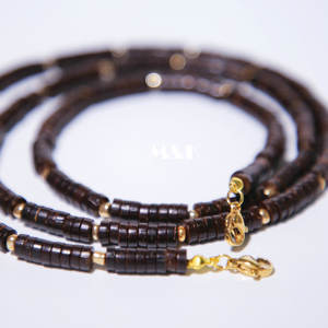 El yapımı doğal ahşap göz aşınma kordon BoHo tarzı çevre dostu gözlük kordon tutucu ahşap boncuk gözlük zinciri - Product Image 5