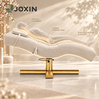 Lit de pose de cils ergonomique avec dossier réglable sur 5 niveaux, hauteur réglable hydrauliquement, rotation à 360° °   Lit de beauté pivotant pour salon de beauté et spa