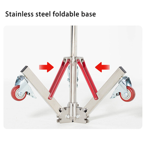 100% Edelstahl Heavy Duty 3m 10 Ft C Ständer Stativ Boden leuchte Ständer mit Rädern für Foto Video Beleuchtung - Product Image 4