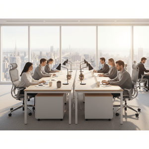 Sedia da <span class=keywords><strong>Ufficio</strong></span> <span class=keywords><strong>Ergonomica</strong></span> Girevole Moderna di Alta Qualità con Braccioli 8D Regolabili, Sedia Direzionale Reclinabile in Alluminio e Rete, Sedia Girevole <span class=keywords><strong>per</strong></span> Computer - Product Image 2