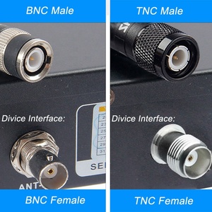 BNC Nam Micro Không Dây Hệ Thống Receiver Antenna UHF 400MHz-960MHz Kỹ Thuật Số Âm Thanh Mic Từ Xa Receiver Cho Thông tin Liên Lạc - Product Image 6
