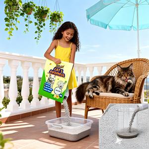 DongnaiPETS Manufacturer Direct Sale High Quality Eco-Friendly Flushable ABSORBENT <b>Bentonite</b> Cat Litter 8kg Odor-Control Fast - Product Image 1