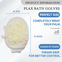 Gant de bain multifonctionnel avec éponge intégrée, en fibre de bambou naturelle, exfoliant, pour le corps, accessoire de bain