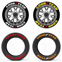 Autocollant personnalisé pour roues de 15'' à 24'', texte pour roues GOODYEAR, lettrage pour pneus de voiture