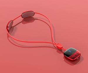 Nouvel arrivage 2023 OEM ODM MINI collier Portable chauffant électrique pliable pendentif Mini suspendu masseur de cou - Product Image 3