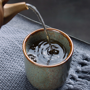 Tazze da caffè 100% fatte a mano tazze da tè in ceramica <span class=keywords><strong>giapponese</strong></span> retrò tazze di argilla con stampa personalizzata - Product Image 3