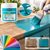 Peinture acrylique aqueuse pour meubles, revêtement de changement de couleur pour armoires, tables, chaises, surfaces en bois - Faible odeur, application facile au pinceau