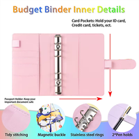 Carnet de notes/journal à spirale A4/A5 avec couverture en cuir imprimé, 6 anneaux, idéal comme cadeau – Vente chaude