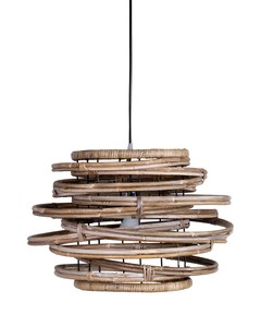 Combina la tejeduría de ratán natural y una estructura metálica robusta, creando una obra maestra artística moderna ideal para realzar el espacio. - Product Image 4