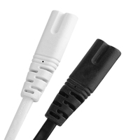 Cable de Alimentación Estándar Estadounidense de Guangzhou, Cable de Extensión de Corriente con Enchufe de 2 Pines C7 para Computadora