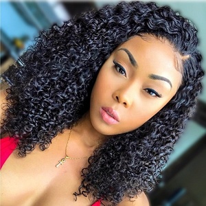 Mongolian <strong>Afro</strong> Kinky Curly <strong>Wig</strong> 400% High Density Virgin Cuticle Aligned Hair Lace Frontal Closure <strong>Wigs</strong> - Product Image 6
