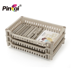 Haute qualité Coloré <span class=keywords><strong>Salle</strong></span> <span class=keywords><strong>De</strong></span> Bains Cuisine 3/4 couches Rack Rectangulaire En Plastique Étagère <span class=keywords><strong>De</strong></span> Rangement - Product Image 4