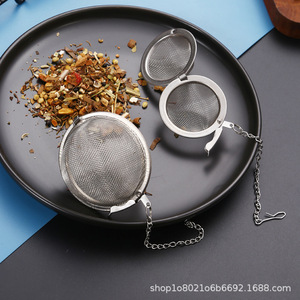 304 Stainless Steel Seasoning Ball Filter Mesh With Chain For Soup Tea Hot <b>Pot</b> Braising Multifunction 10g Capacity - Product Image 3
