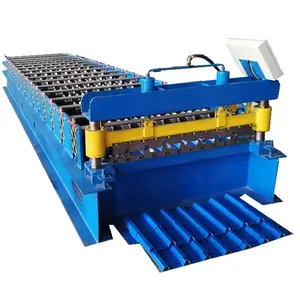 New type trapezoidal roof tile roll forming machine step tile forming machine