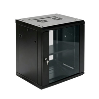 Gabinete de Red para Montaje en Pared KD Design de 19 Pulgadas, 6U 9U 12U 15U 18U, Rack de Servidor de Acero Resistente de 60 kg con Paneles Laterales con Cerradura
