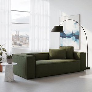 French Retro Corduroy Fabric Living Room Sectional <b>Sofa</b> Set Modular Compression Three-Four Person Combination Tofu Block - Product Image 4