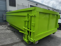 Conteneur à benne basculante personnalisé en acier Q235, capacité de 8 à 40 yards, surface peinte, pour collecte de déchets et ferraille, garantie 1 an