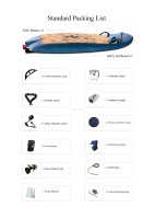 Sac d'emballage de sac à dos JetFly Jet Surfboard avec roues