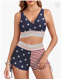 Maillots <span class=keywords><strong>de</strong></span> <span class=keywords><strong>bain</strong></span> côtelés pour adolescentes, tailles 6-15 <span class=keywords><strong>ans</strong></span>, bikini uni taille haute mignon pour l'été et la plage - Product Image 3