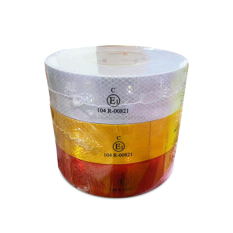 3M Reflective Tape Red White Truck Light Sticker Cinta Reflectante PVC Reflective Safety Tape for Motorcycles