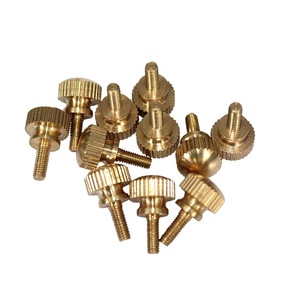 <strong>M3</strong> M4 M5 M6 M8 M10 Flat Round Head Brass Knurled Thumb Step <strong>Screw</strong> - Product Image 3