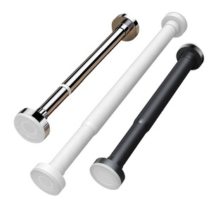 Barres <span class=keywords><strong>de</strong></span> placard réglables en acier à ressort, tringles à rideaux extensibles antidérapantes, ne rouillent jamais, tringle <span class=keywords><strong>de</strong></span> douche noire mate pour <span class=keywords><strong>salle</strong></span> <span class=keywords><strong>de</strong></span> <span class=keywords><strong>bain</strong></span> - Product Image 6