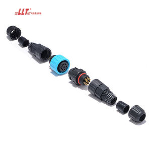 LLT M16 IP68 cepat kabel kawat listrik melingkar tahan air blok Terminal <span class=keywords><strong>2</strong></span> <span class=keywords><strong>3</strong></span> 4 5 6 7 8 Pin konektor - Product Image 5