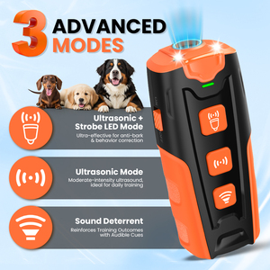 Appareil portable <span class=keywords><strong>anti</strong></span>-aboiement pour <span class=keywords><strong>chien</strong></span> à ultrasons, 3 modes, pour extérieur, <span class=keywords><strong>répulsif</strong></span> <span class=keywords><strong>anti</strong></span>-aboiement, dispositif de contrôle des aboiements - Product Image 4