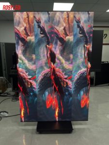 จอแสดงผล LED แบบพับสามตอน ROSYLED P2.5 ป้ายดิจิทัลตั้งพื้นสำหรับโฆษณาในร่ม - Product Image 5