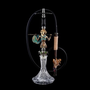 Set de Hookah de Lujo Maklaud Bravie Alonny para Mujer, Base de Cristal y Acero Inoxidable, para Fumar Shisha en Bares y Salones - Product Image 2