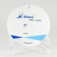 Zirdent 1200MPa Fuerza flexural Alta calidad ST Dientes blancos Implante de corona China Zirconia Material dental
