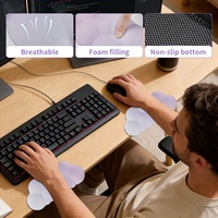 Lot de 2 repose-poignets pour clavier et souris en forme de L, protections d'angle personnalisées en forme de L avec repose-poignets en mousse à mémoire de forme pour clavier de bureau