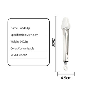 <strong>Kitchen</strong> Accessories Home and <strong>Kitchen</strong> <strong>Gadgets</strong> Christmas Food Tongs <strong>Kitchen</strong> Tongs Stainless Steel Food Clip With Silicone Tips - Product Image 6