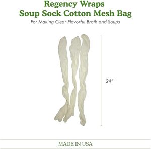 Sacs en maille 100 % coton, sacs de cuisson sans égouttement pour des bouillons clairs et des soupes délicieuses, adaptés aux poulets entiers, aux viandes mijotées - Product Image 2
