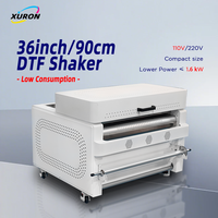 Agitateur de poudre DTF professionnel automatique de 36 pouces avec four de séchage intégré, modèle 90 cm
