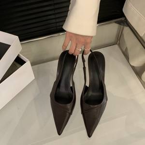 Women's New High Heels Stiletto Pointed <b>Toe</b> Casual Style Height Increasing Sexy Party Shoes for Spring Outdoor Summer Sandal - Product Image 2