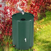 Réservoir d'eau liquide en PVC pliable de jardin robuste Bâche en PVC pliable portable Baril de pluie Regentonne