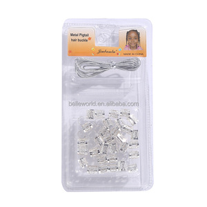 BELLEWORLD venta al por mayor oro metálico cadena brazalete Clip cuentas de madera Kit tubo de filigrana <span class=keywords><strong>Loc</strong></span> accesorios para el cabello para la decoración del trenzado - Product Image 4