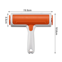 Rouleau brosse réutilisable en plastique pour enlever les poils d'animaux, pour nettoyer rapidement les vêtements, les canapés, la literie, les sièges de voiture