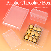 WEISHENG Maßgefertigte Harte PS-Lebensmittelbehälter Quadratische Bonbon-Snack-Schokoladen-Rechteckige Transparente Sternförmige Acrylbox mit Deckel
