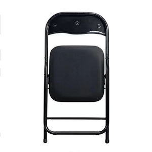 Ghế gấp phân màu đen giả da đệm ghế ăn trong nhà ngoài trời nhà văn phòng gấp ghế - Product Image 3