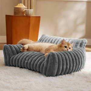Cama de invierno para gatos, sofá cálido <span class=keywords><strong>nido</strong></span> de gato, cama para mascotas para perros pequeños y medianos, cama cómoda de felpa para cachorros, suministros para mascotas, sofá de invierno - Product Image 2