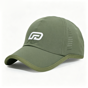 Gorra de Alta Calidad con Perforaciones Cortadas a Láser, 6 Paneles, Logotipo Personalizado, Secado Rápido, Transpirable, para Deportes, Golf, Béisbol - Product Image 1