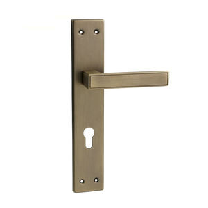 메인 도어 핸들 알루미늄 합금 레버 도어 핸들 잠금 철판에 - Product Image 4