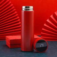 Bouteilles d'eau intelligentes avec affichage numérique de la température, infuseur à café et thé, tasse thermique LED, gourde isotherme en acier inoxydable