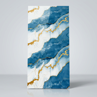 Panneau mural en PVC de style moderne 1220*2440*2mm pour la décoration intérieure de divertissement et de maison, revêtement UV, motif géométrique marbré