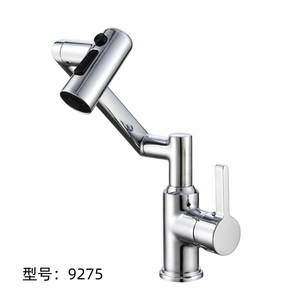 Grifo de Cocina Moderno de Lujo, Monomando, Negro, Cascada, Montado en Cubierta, Acero Inoxidable 304, con Rociador Extraíble y Válvula de Cerámica - Product Image 1