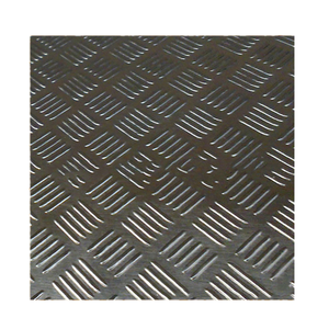 Rollo de alfombrilla de hoja de suelo de goma antideslizante con placa de cuadros de cinco barras - Product Image 4